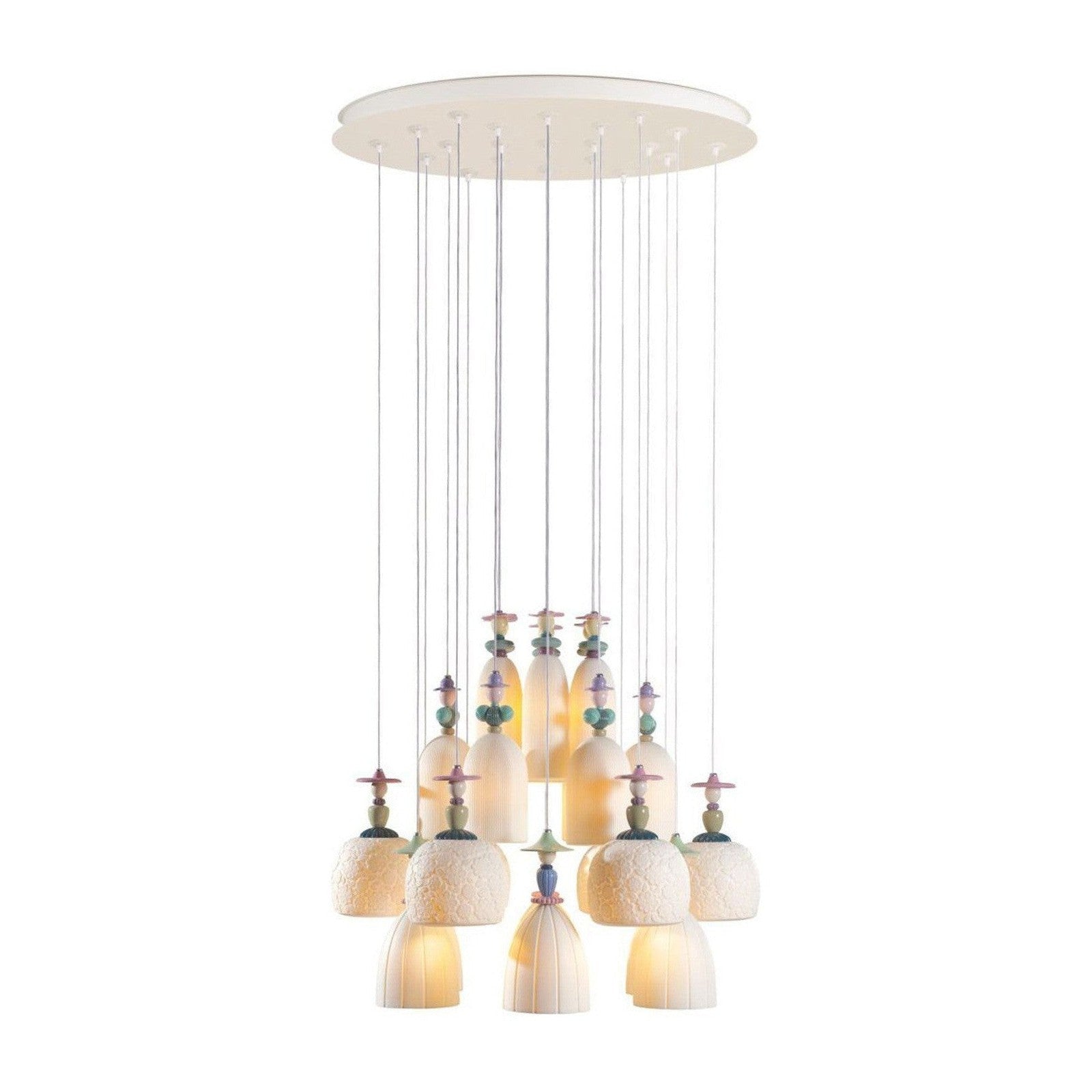 Mademoiselle 24 Lights Strolling Through Blossoms Chandelier