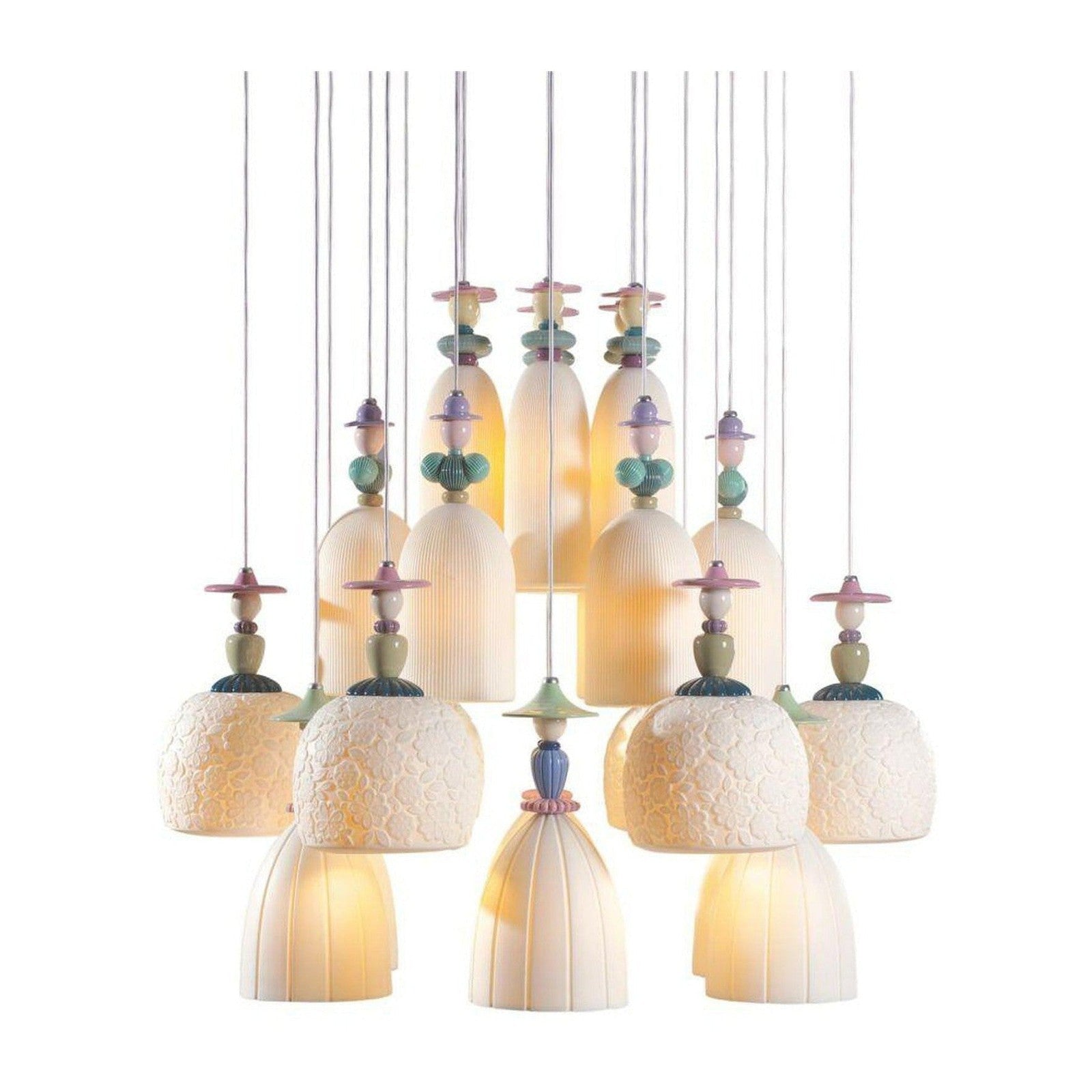 Mademoiselle 24 Lights Strolling Through Blossoms Chandelier