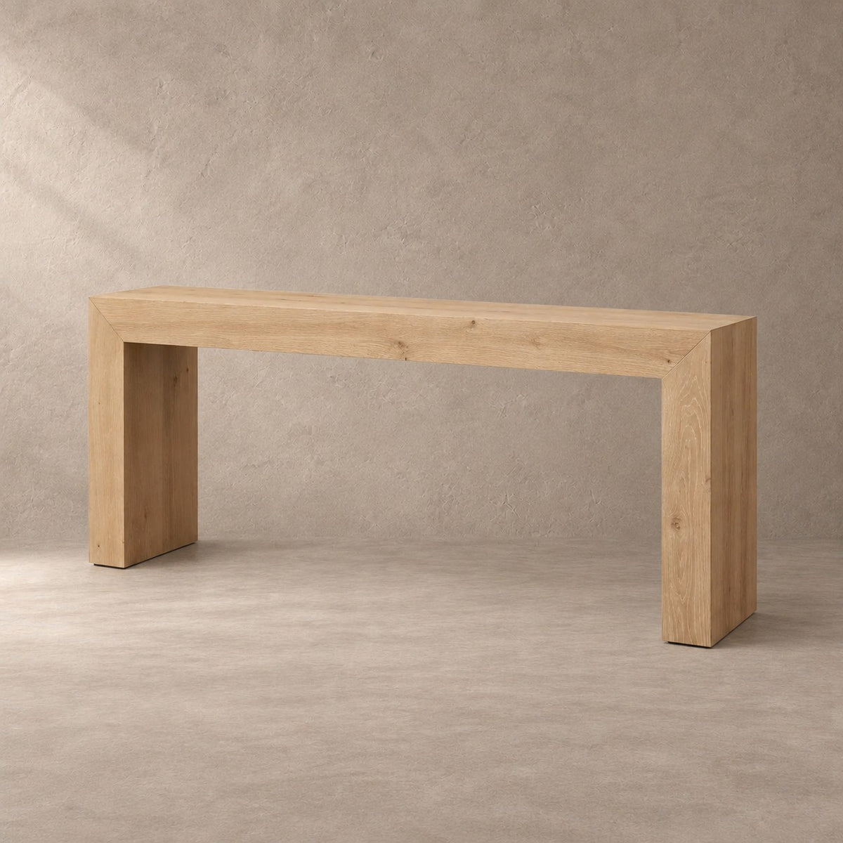 Waterfall Edge Solid Oak Hallway Table