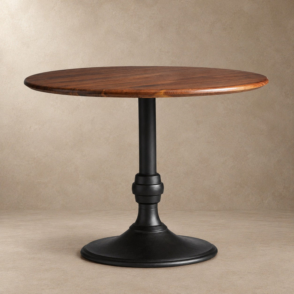 Round Bistro Table with Cast Iron Base