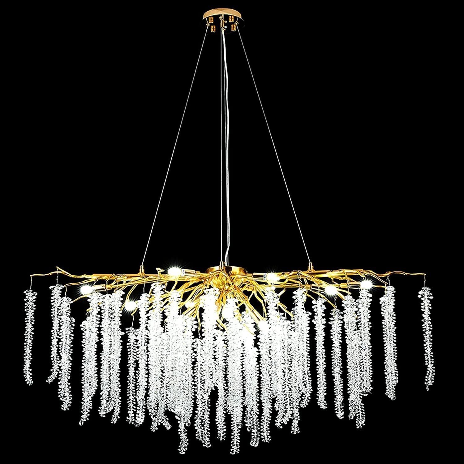 Vinery Tree Branch Crystal Chandelier L45"