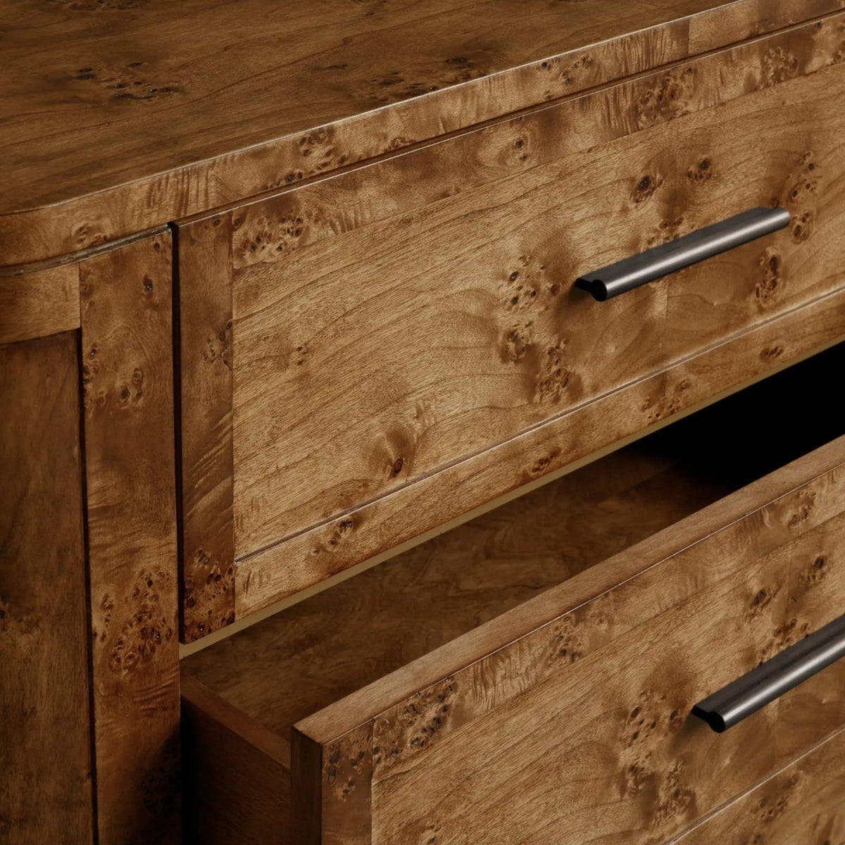 Wood and Antique Brass Bedroom Clothing Storage