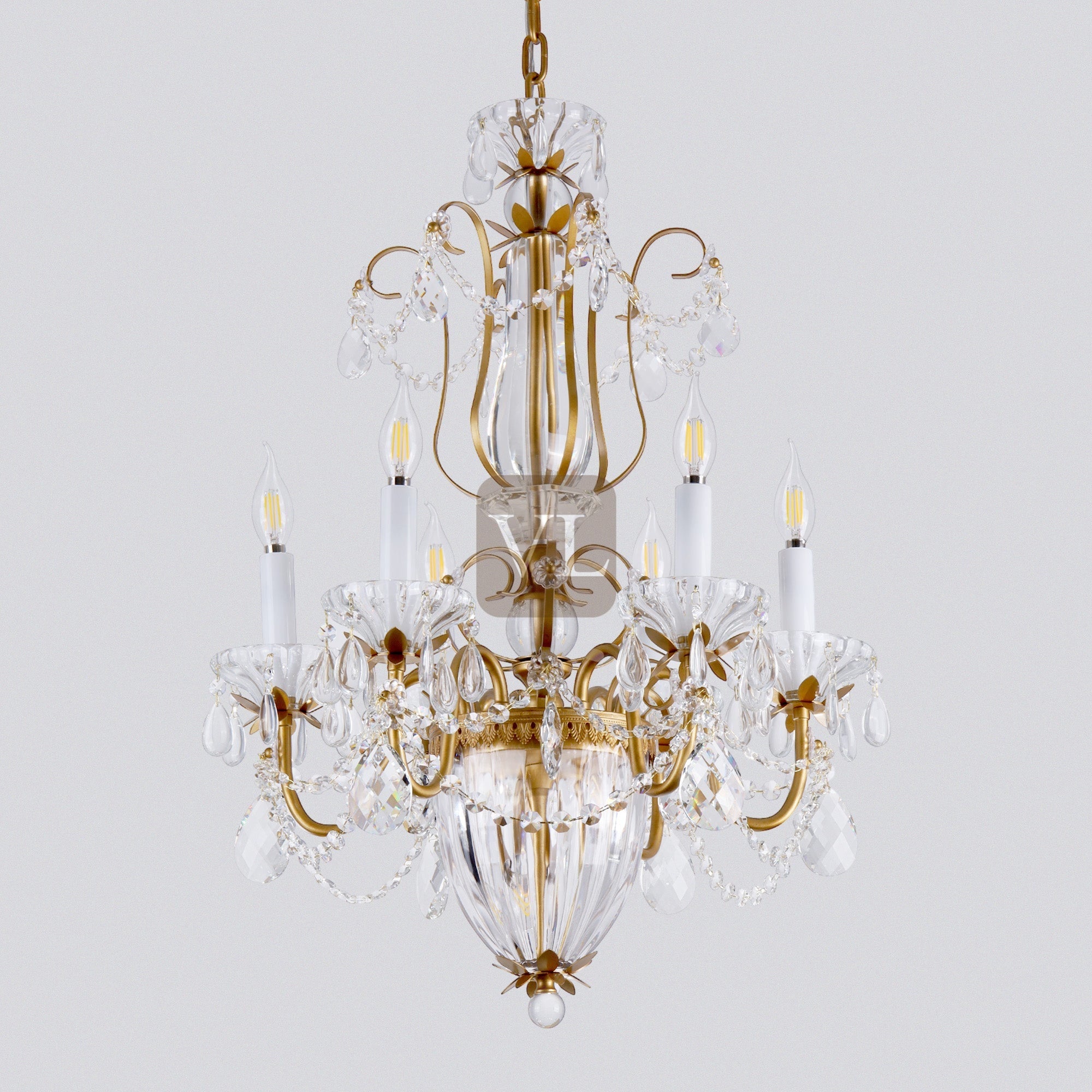 Victorian Crystal Chandelier
