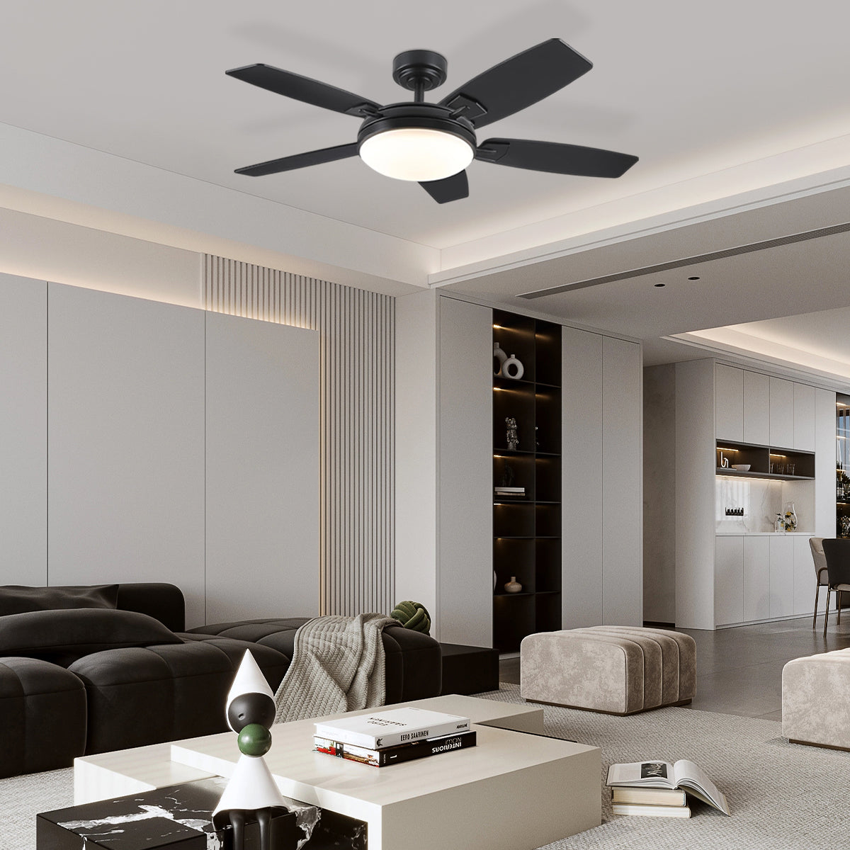 Zephyra Ceiling Fans with Lights 52"