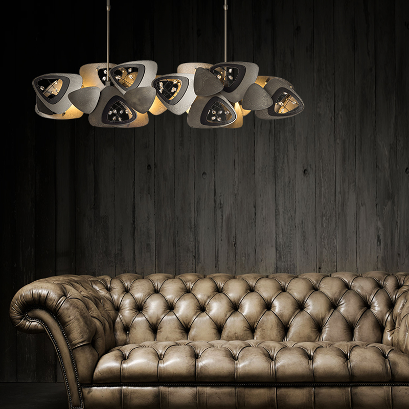 Contemporary Stainless Steel Linear Chandelier