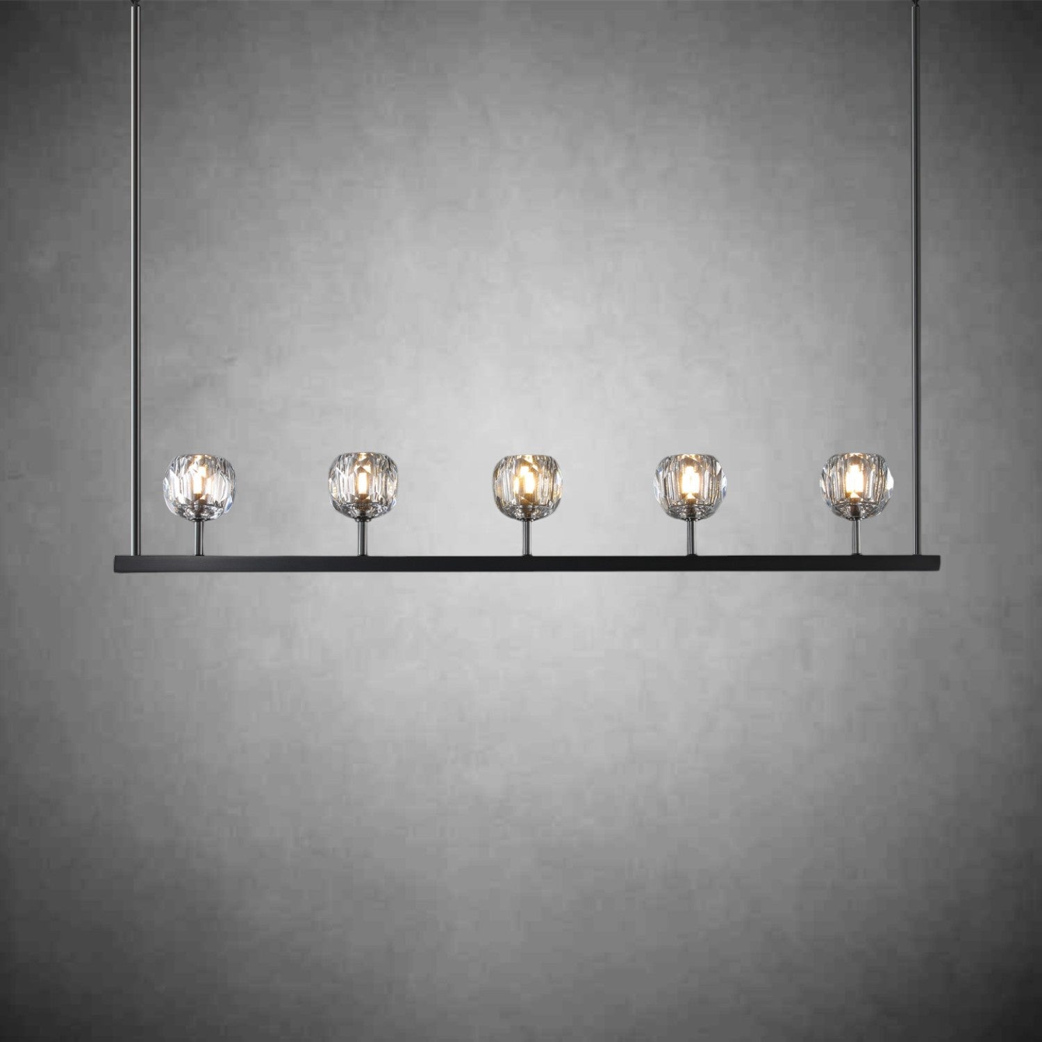 Bolura Crystal Ball Linear Chandelier