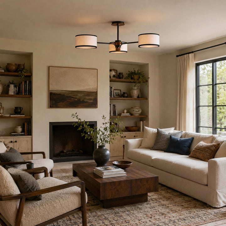 Fervay Fabric Flush Mount