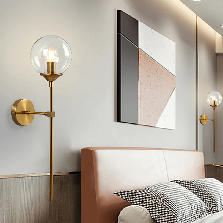 Astraline Glass Ball Wall Sconce