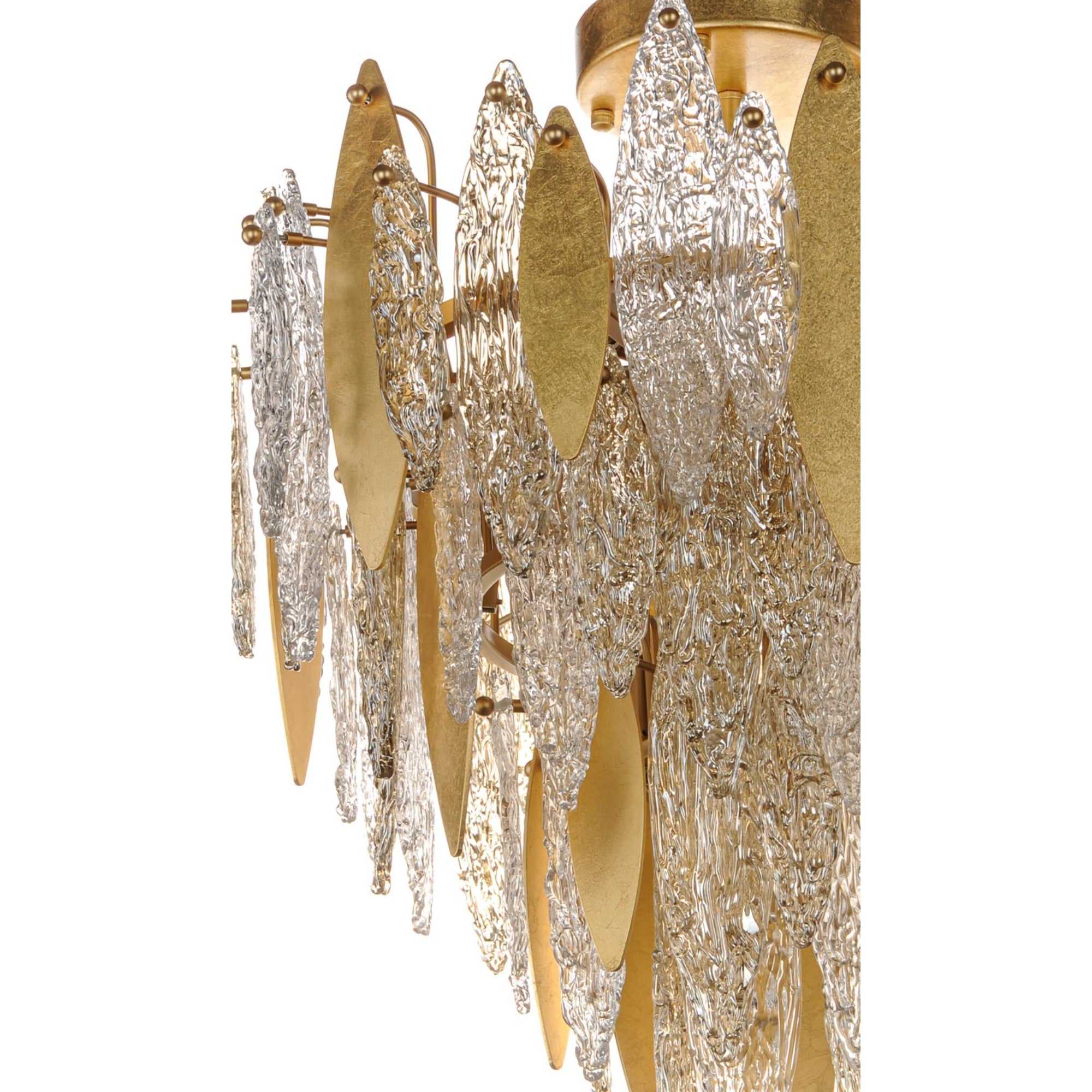 Majestic Gold Finish 29-Inch Flush Mount Ceiling Light
