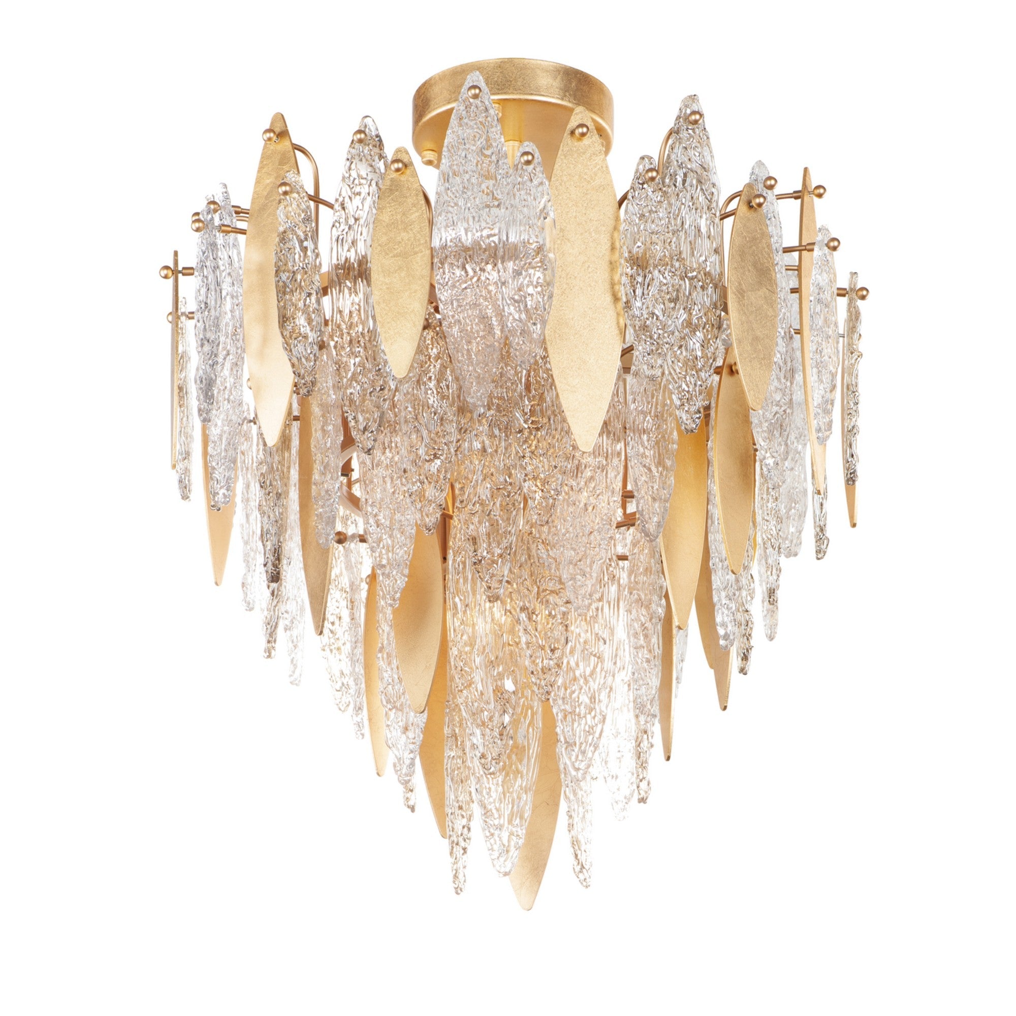Majestic Gold Finish 29-Inch Flush Mount Ceiling Light