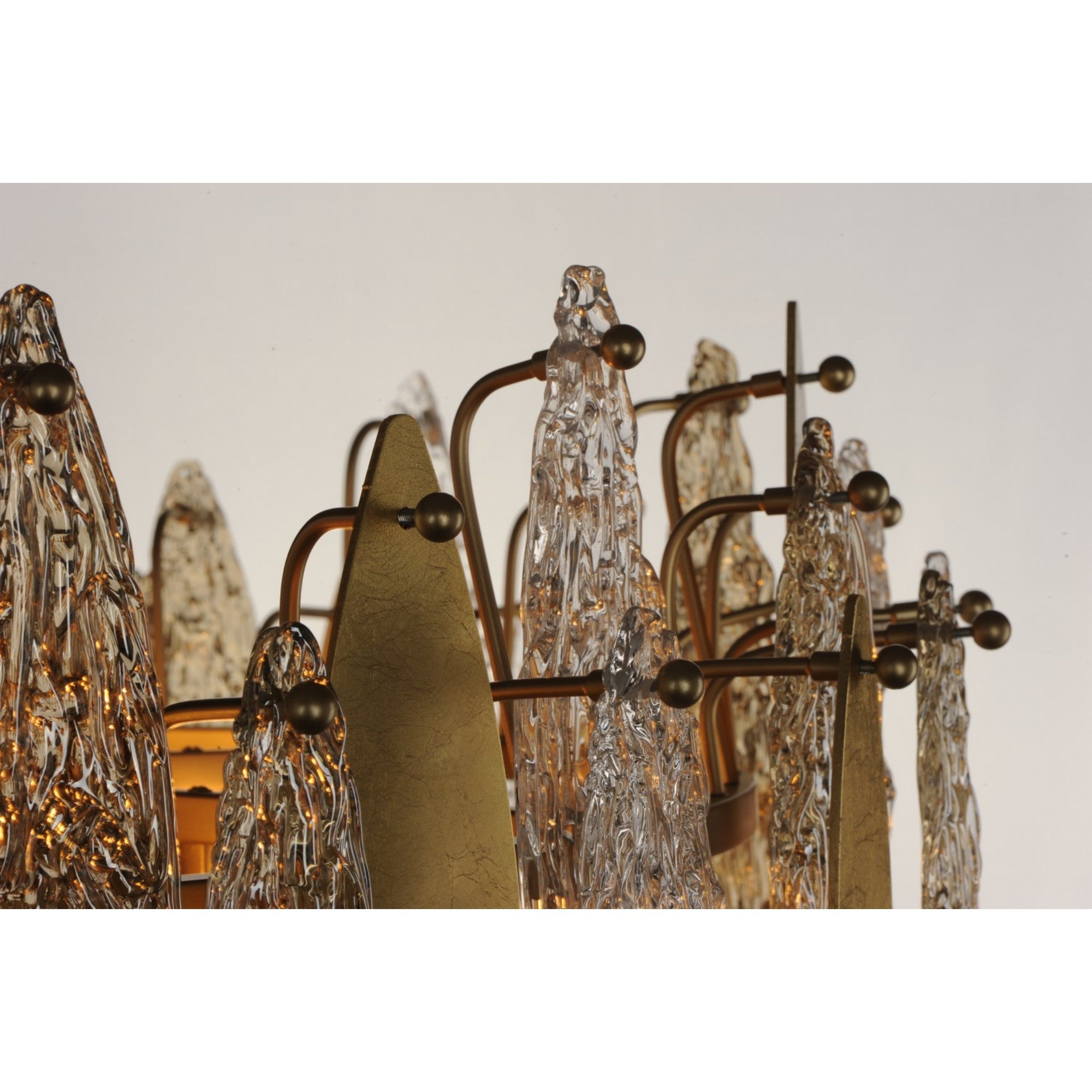 Majestic Gold Leaf 21-Light Chandelier - 33 Inch Wide LED