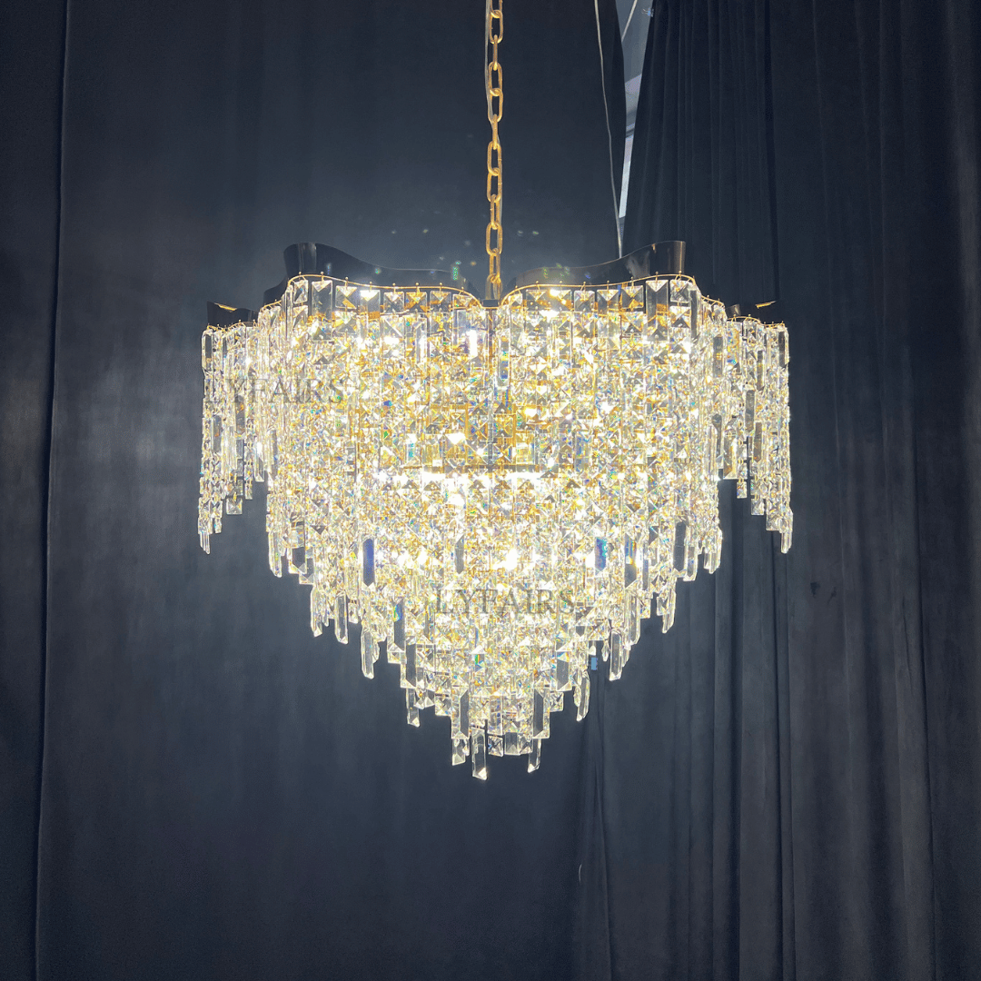 Crystal Tassel Chandelier Set For Living Room/Dining Room/Bedroom