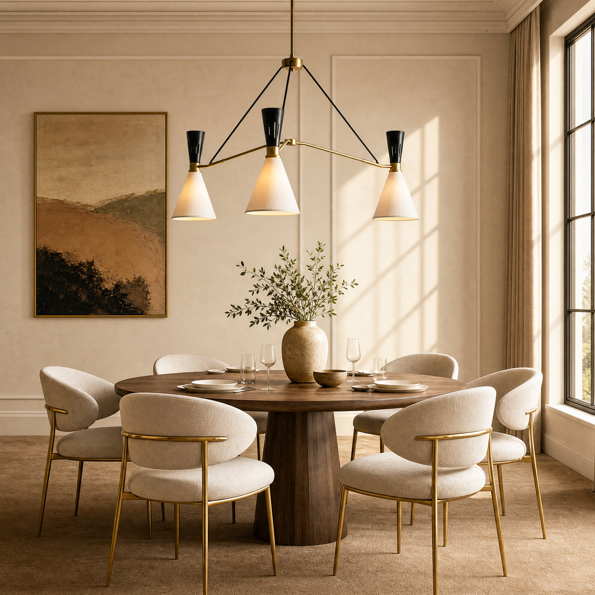 Ramsey 3-Light Round Chandelier