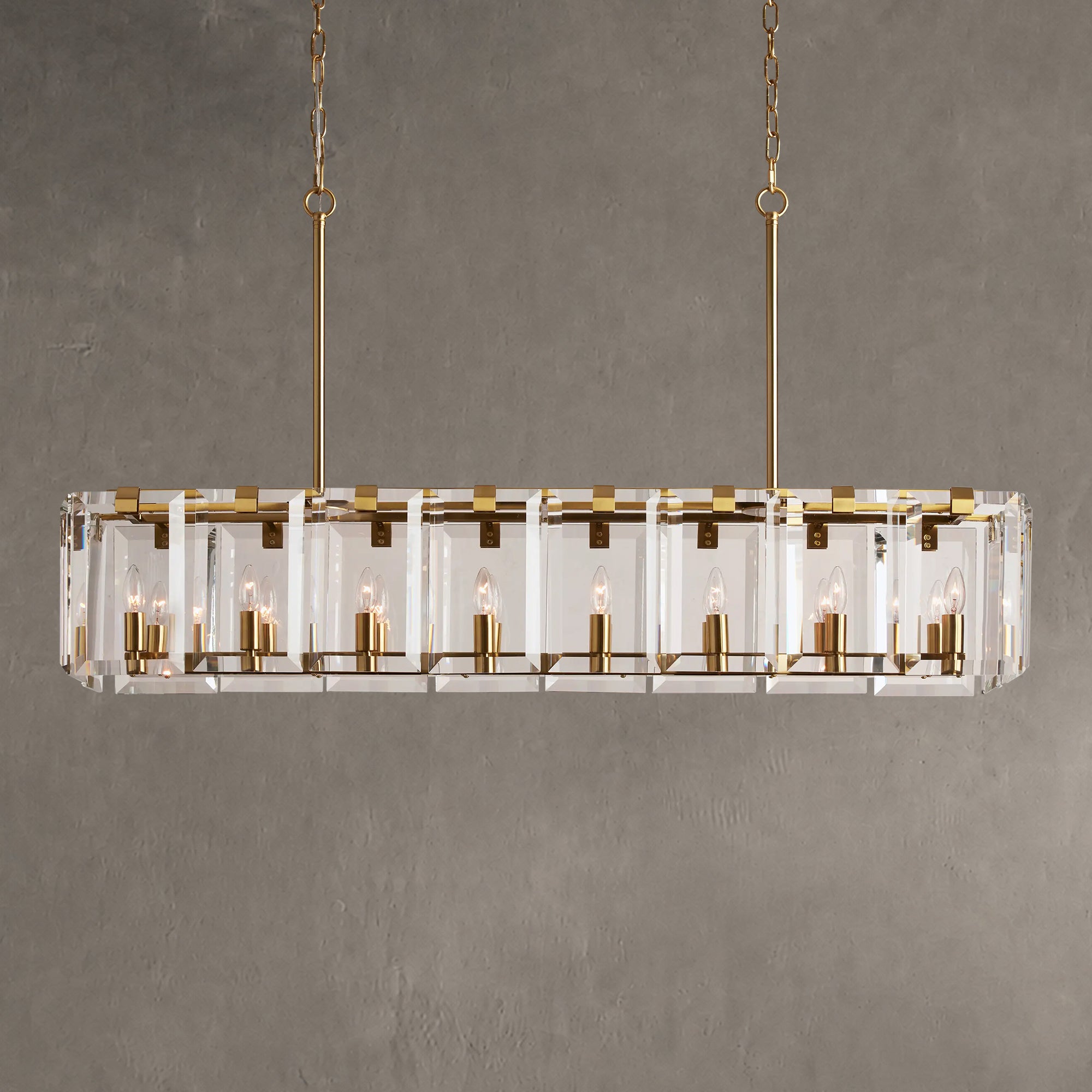 Amaya Rectangular Chandelier 12/16 Light