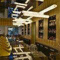 Modern Luxury Alabaster Linear Pendant Light, Kitchen Island Lighting