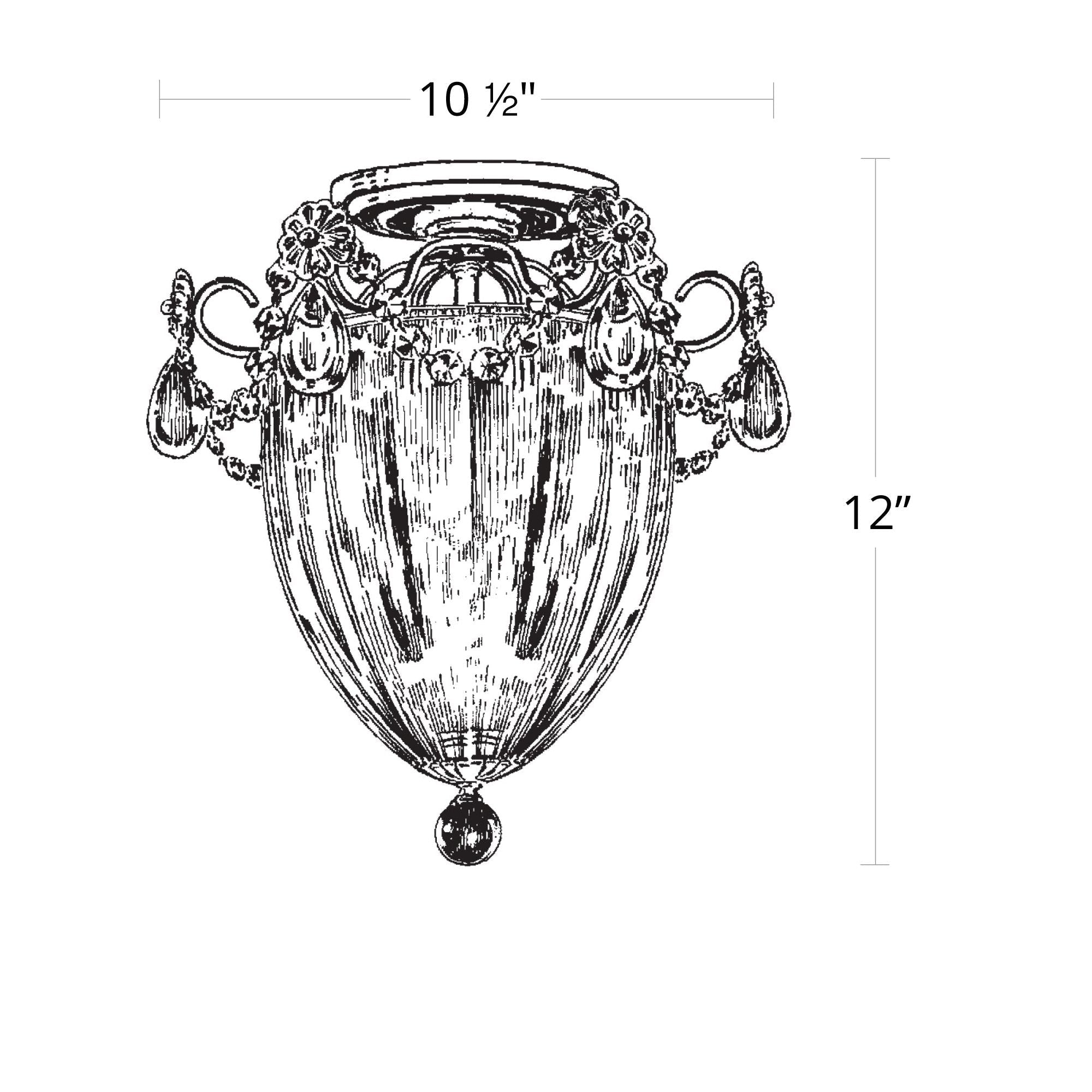 Bauble 3-Light Close-to-Ceiling