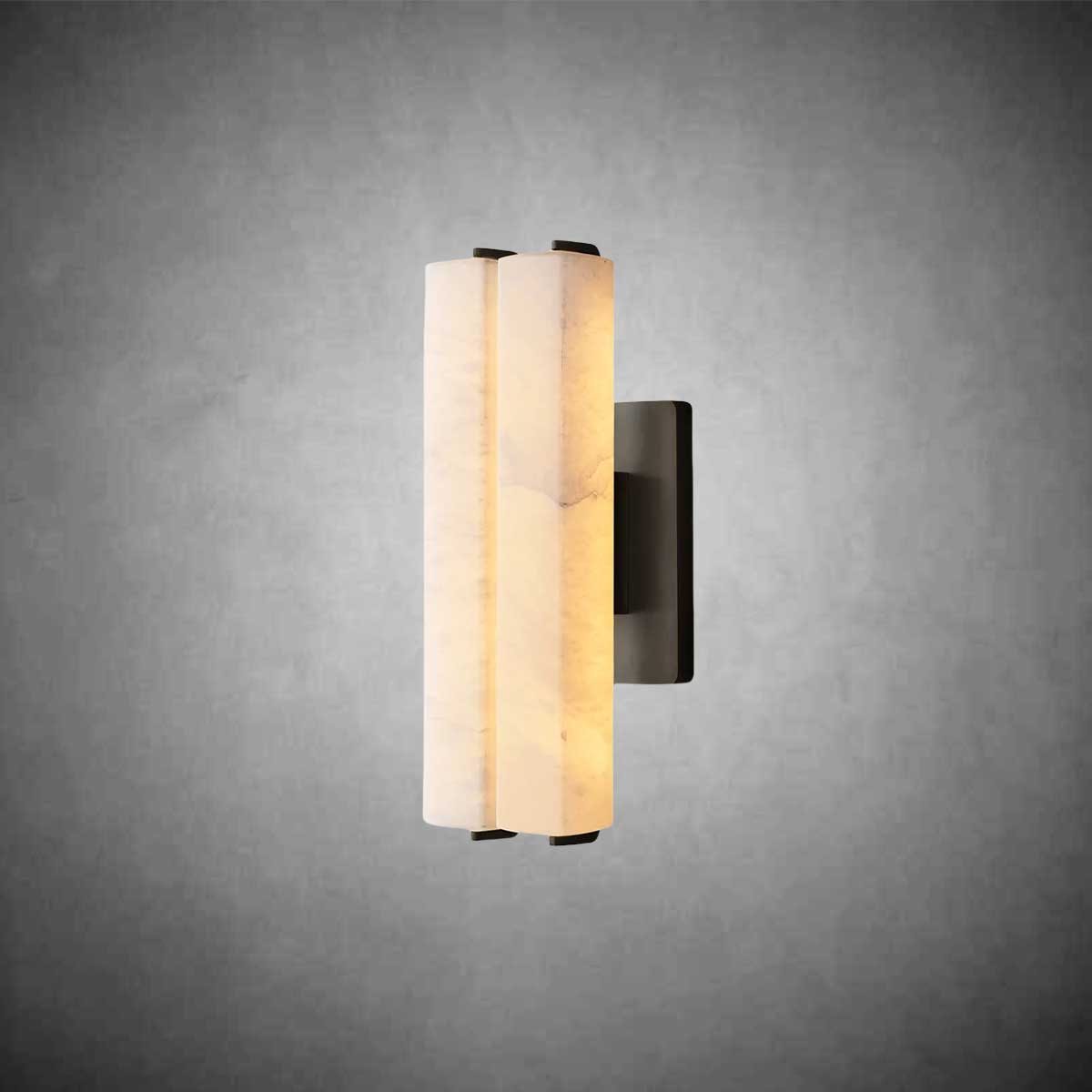 Aurivox Alabaster Double Sconce