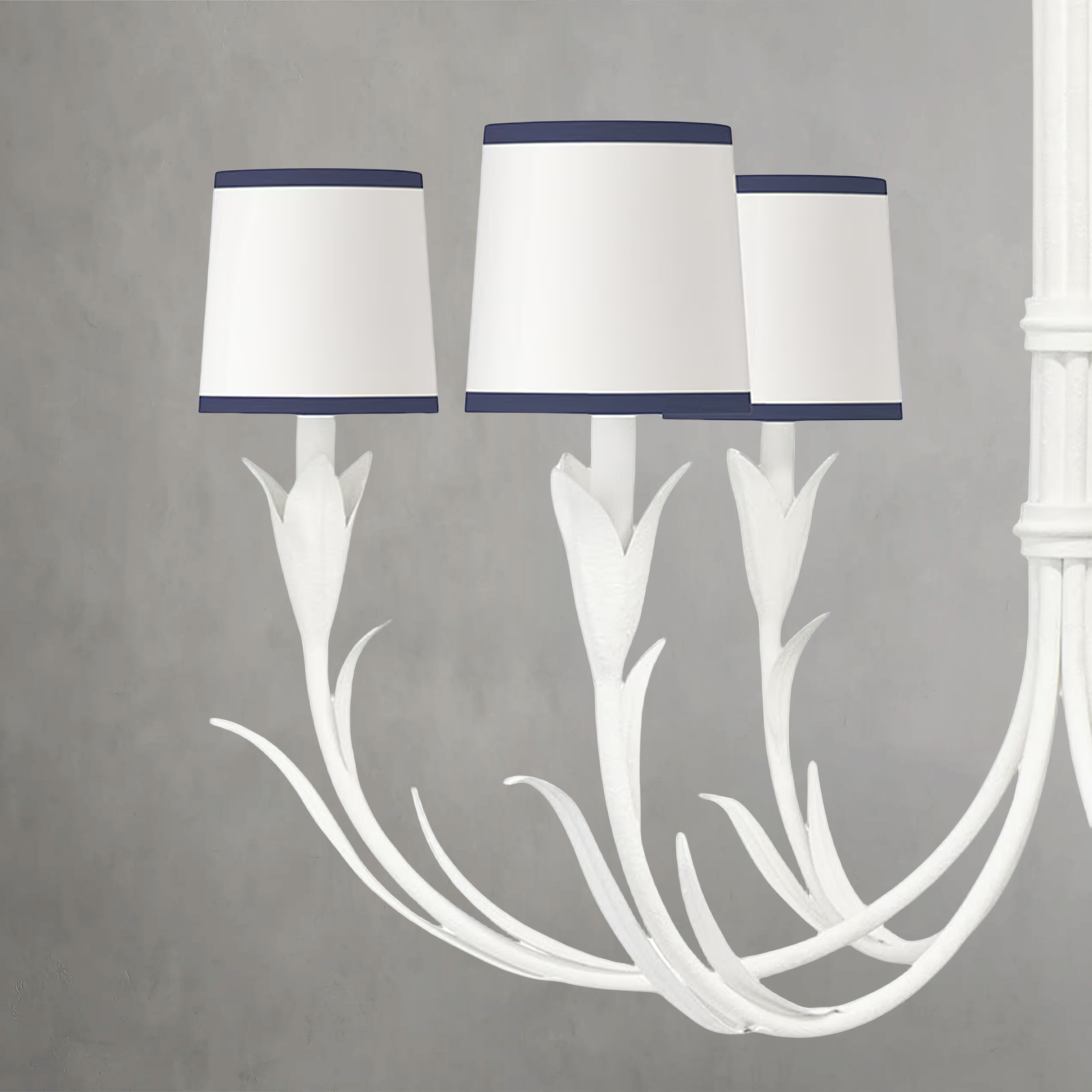Fontara Dark Blue Reed Chandelier