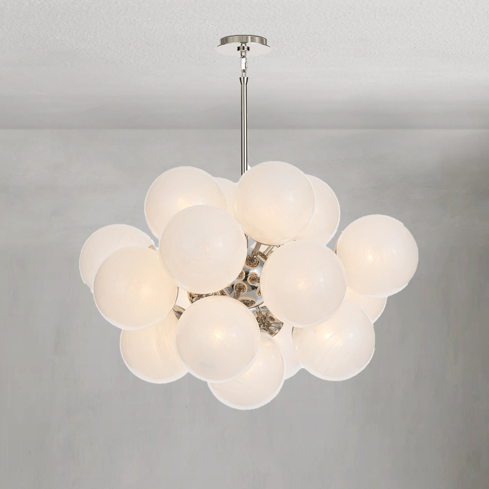 Driftelle Nickel Glass Chandelier