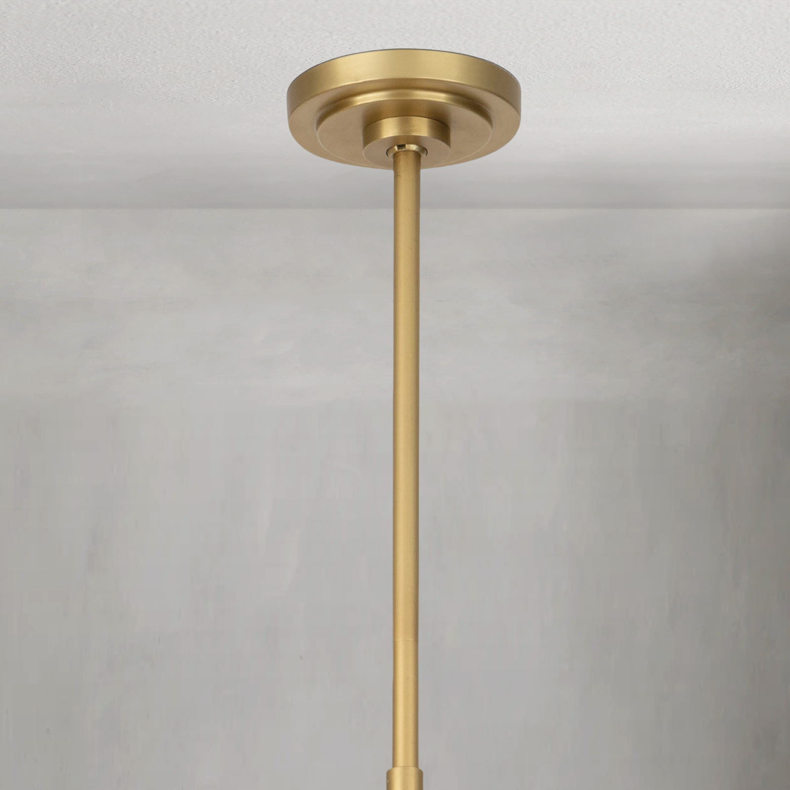 Daphne Brass Gypsum glass Chandelier