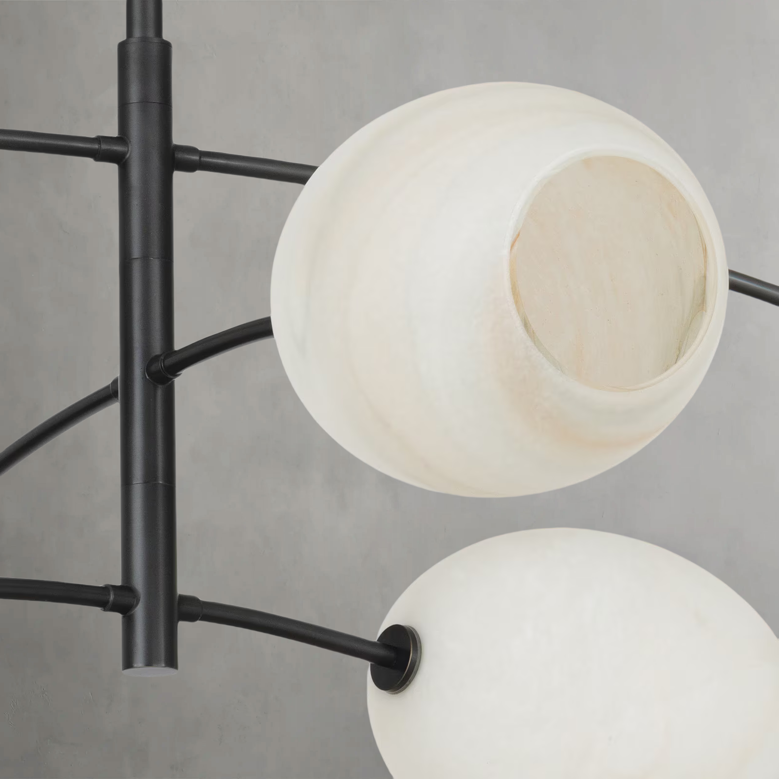 Daphne Bronze Gypsum glass Chandelier