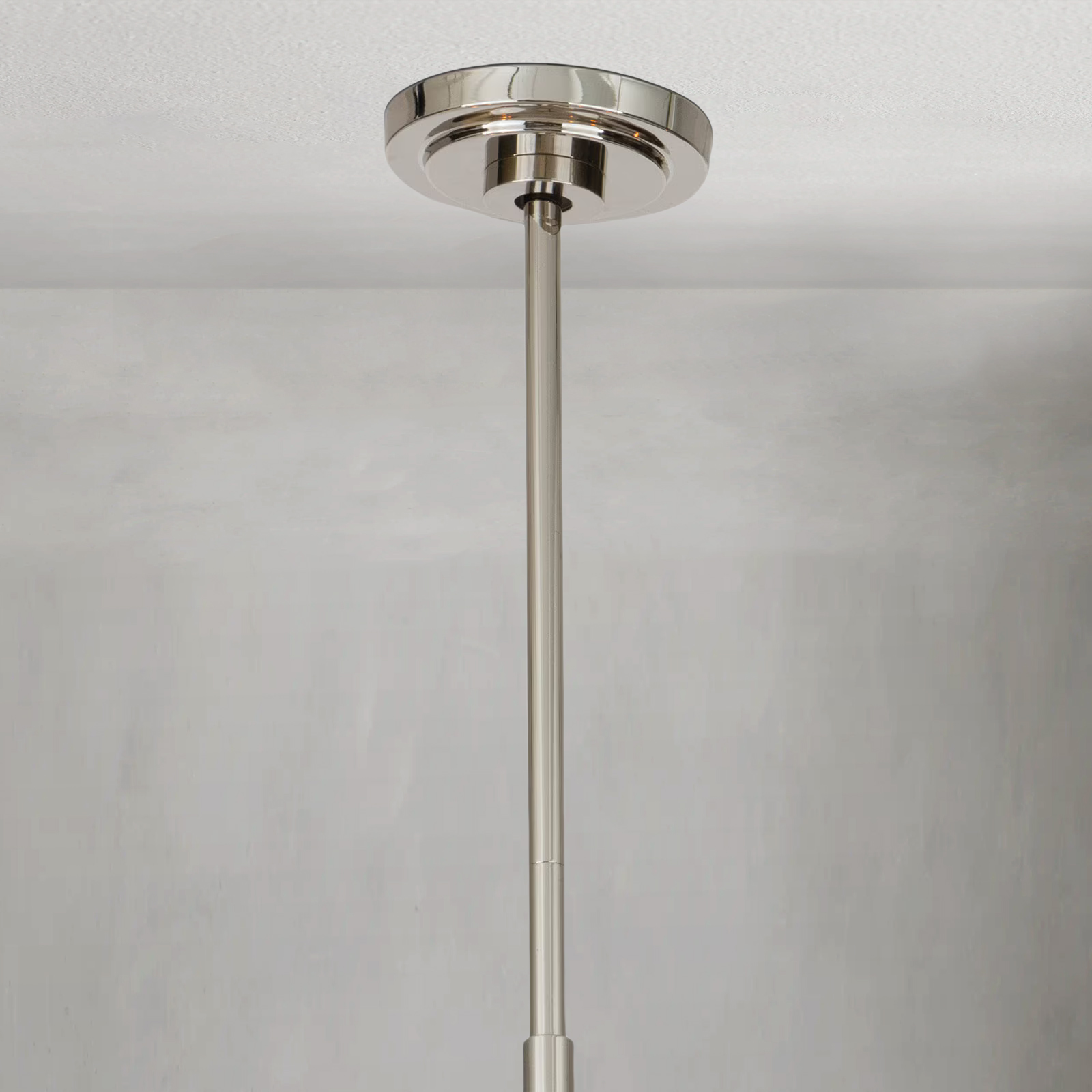 Daphne Nickel Glass Chandelier