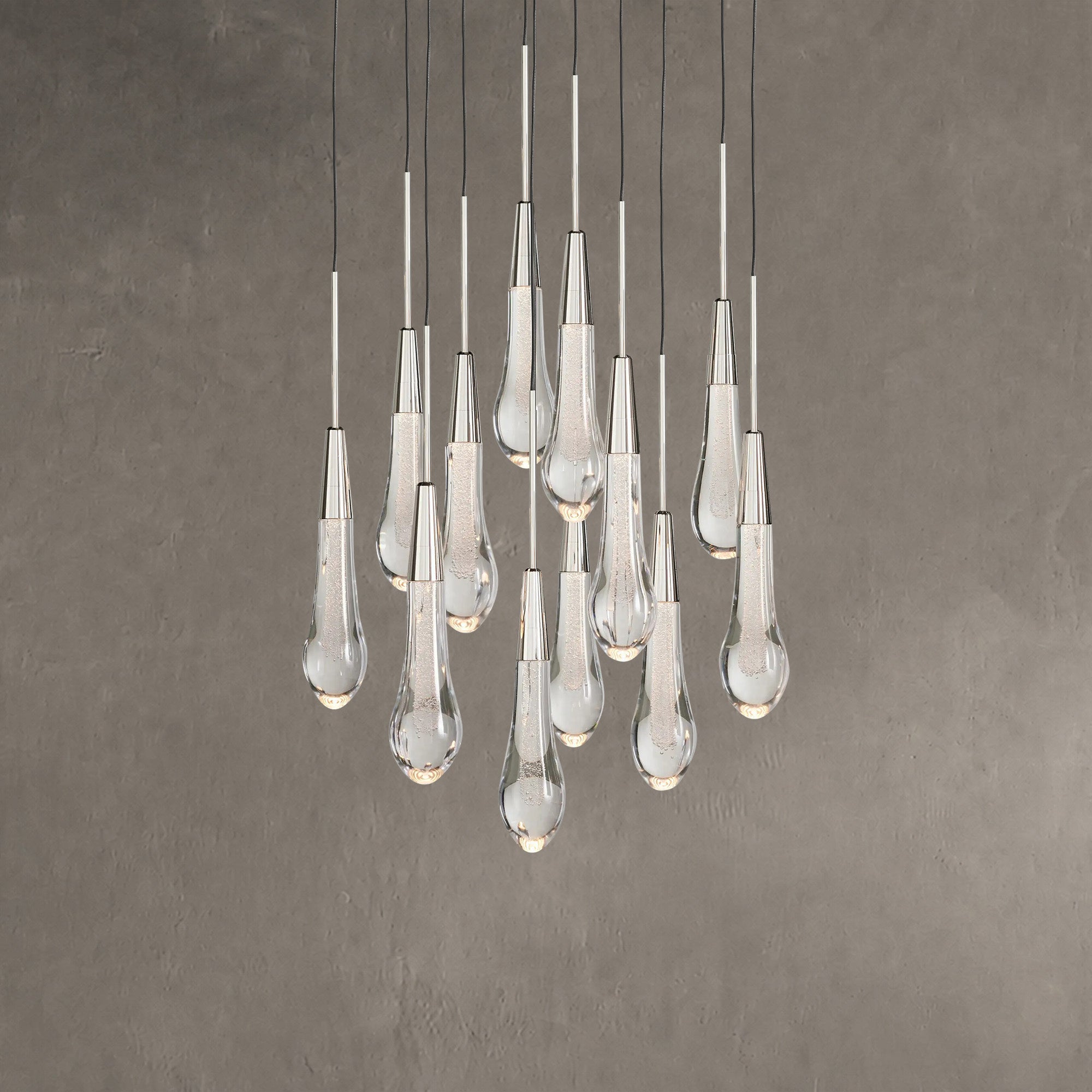 Soltaire Round Chandelier 17" 24" 36“ 58“