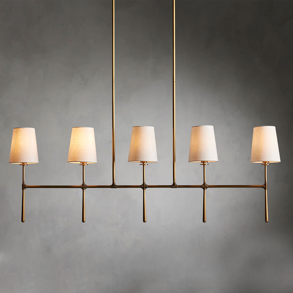 Rhodes Linear Chandelier 5 Light / 6 Ligth