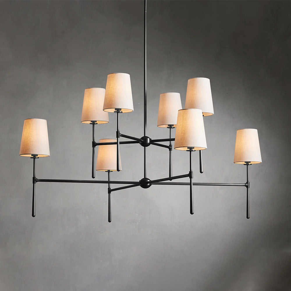Rhodes 2-Tier Round Chandelier 48"