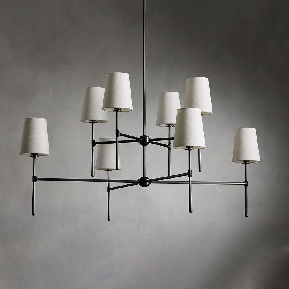 Rhodes 2-Tier Round Chandelier 48"