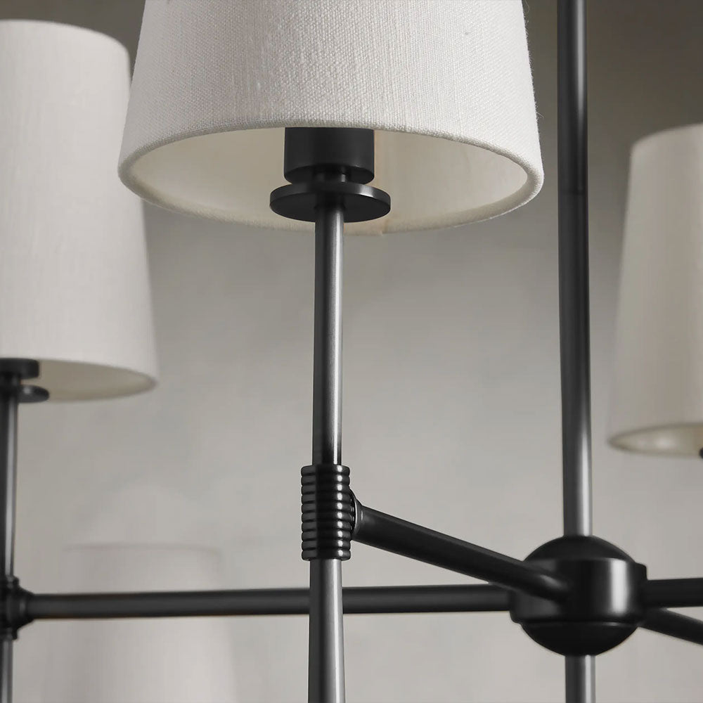 Rhodes 2-Tier Round Chandelier 48"