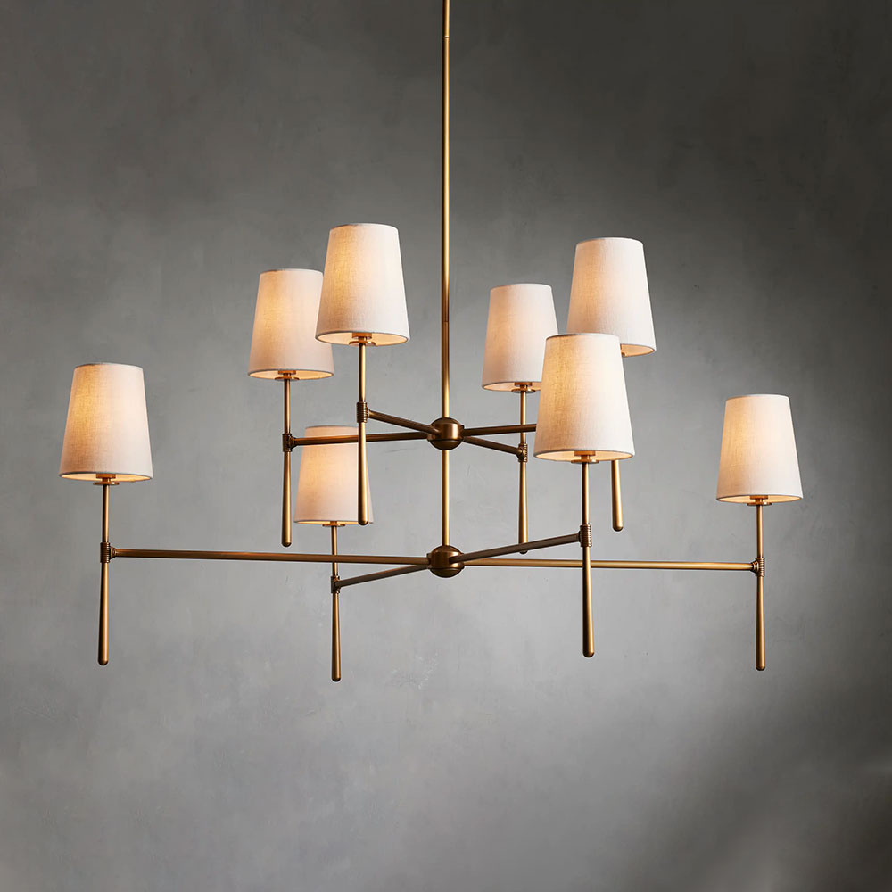 Rhodes 2-Tier Round Chandelier 48"