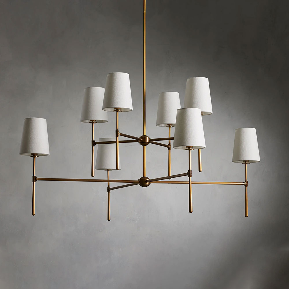 Rhodes 2-Tier Round Chandelier 48"