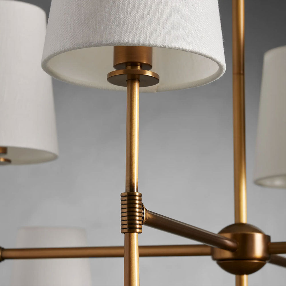 Rhodes 2-Tier Round Chandelier 48"