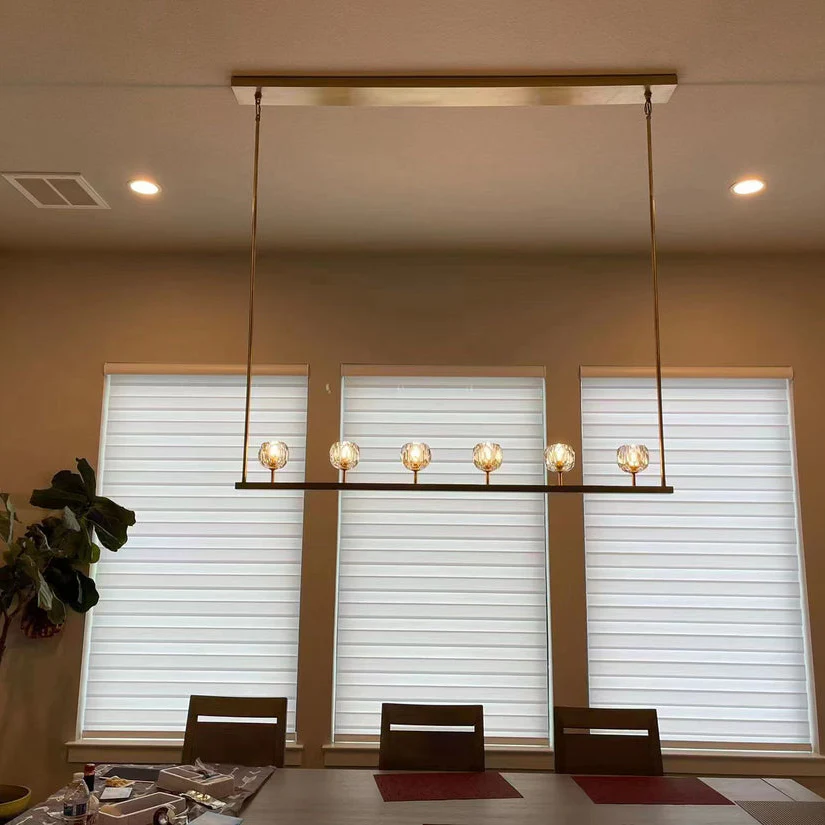 Bolura Crystal Ball Linear Chandelier