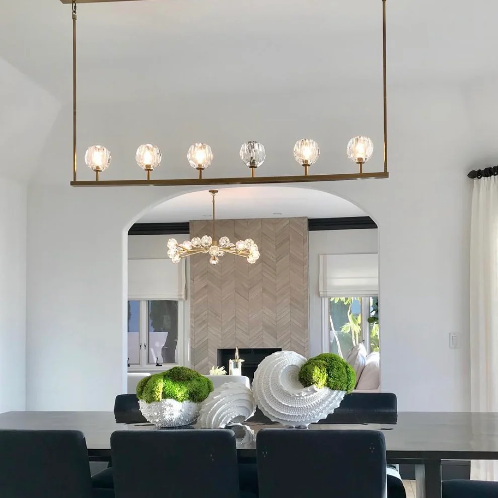 Bolura Crystal Ball Linear Chandelier