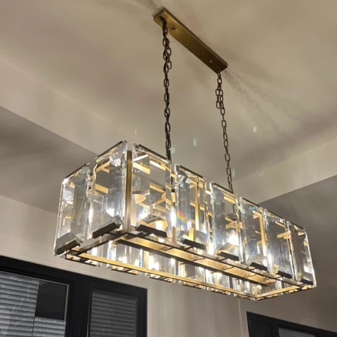 Hartley Crystal Rectangle Chandelier