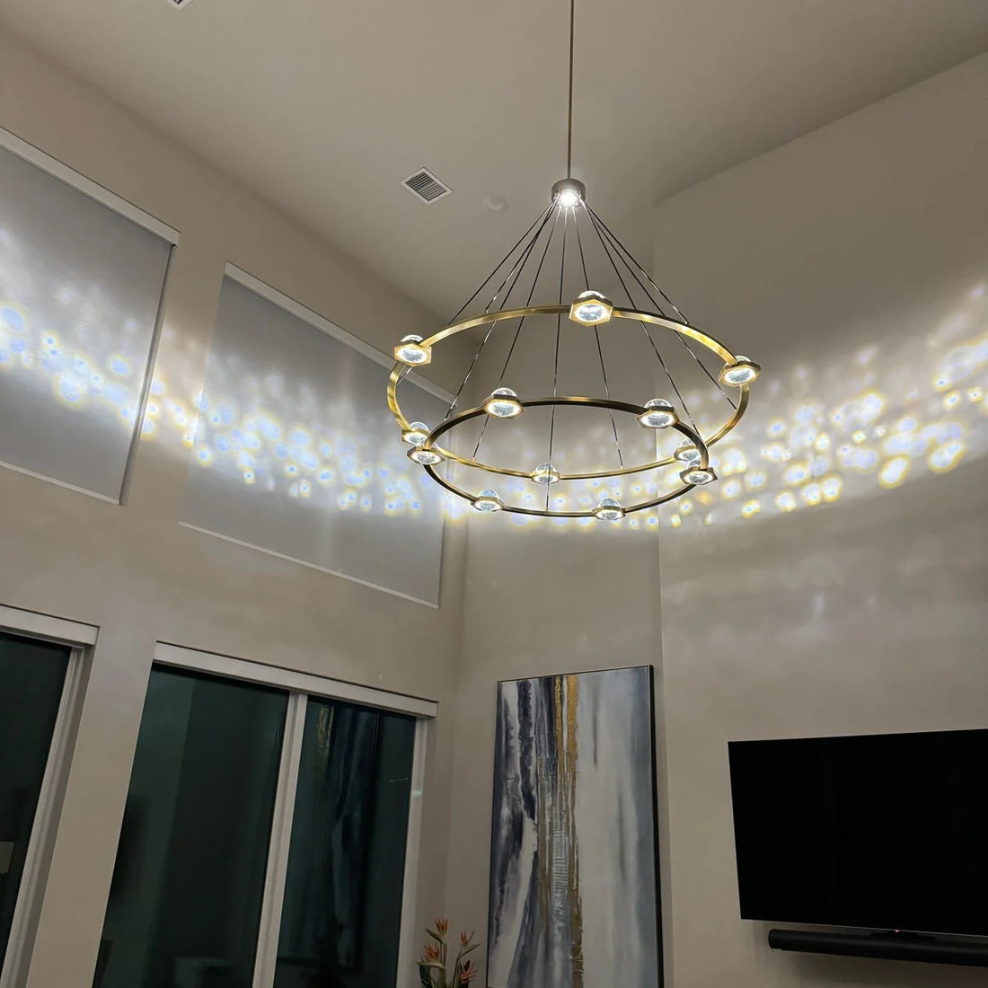 Eclarae 2-Tier Round Chandelier
