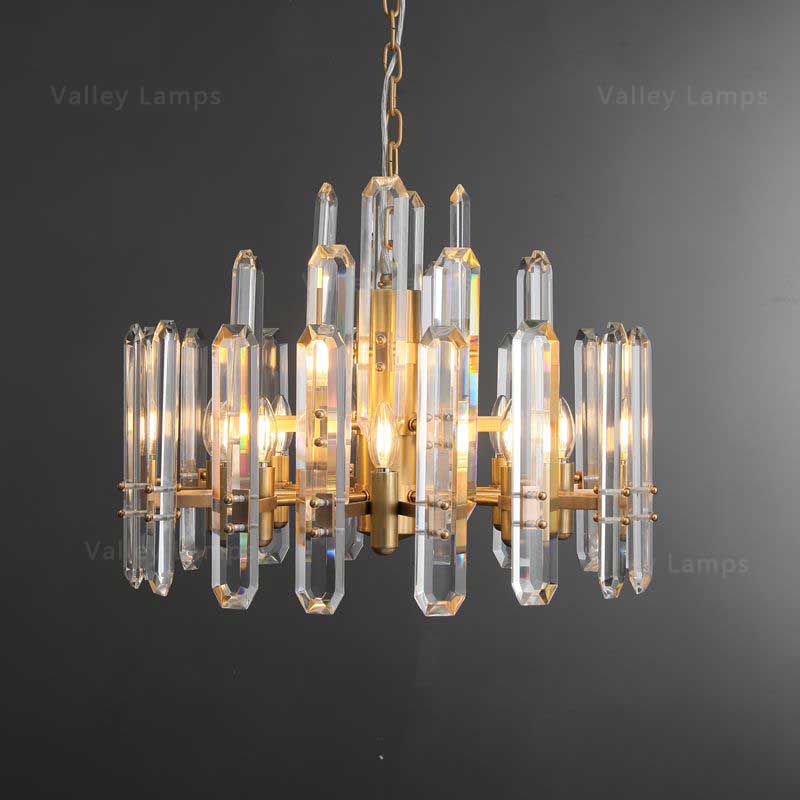 Belvoir Crystal Round Chandelier 24"