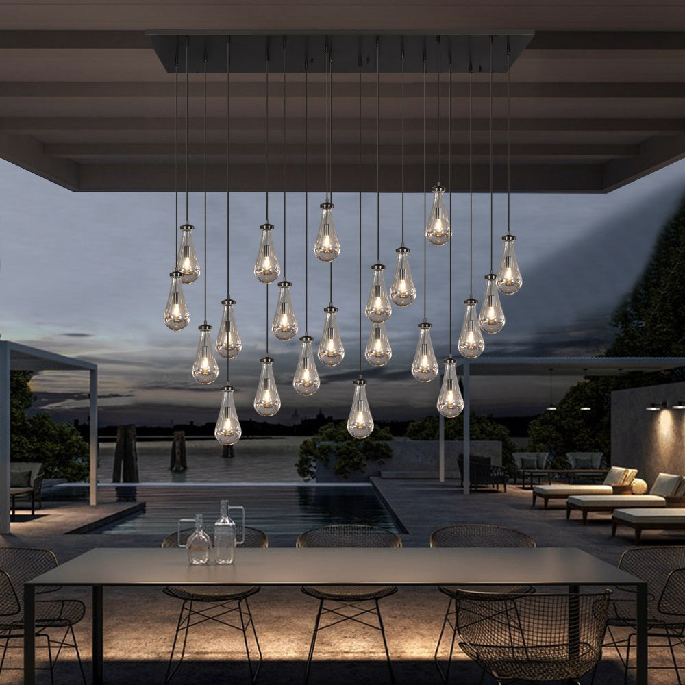 Raindrop Rectangular Chandelier