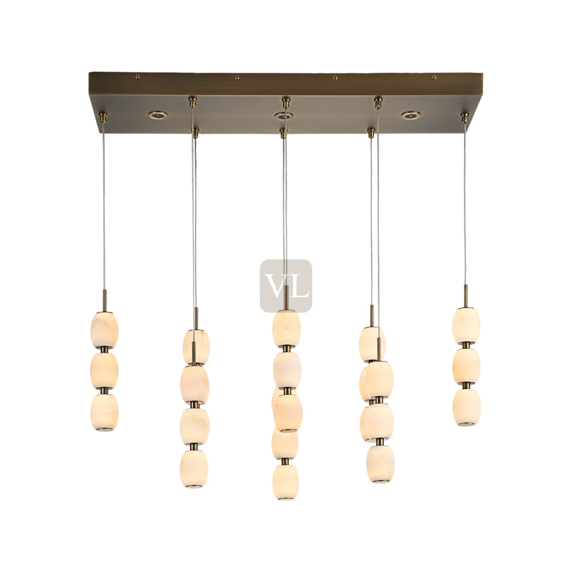 Alabaster Bead LED Pendant Light