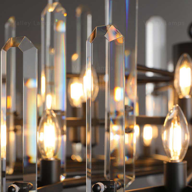 Belvoir Crystal Round Chandelier 37"