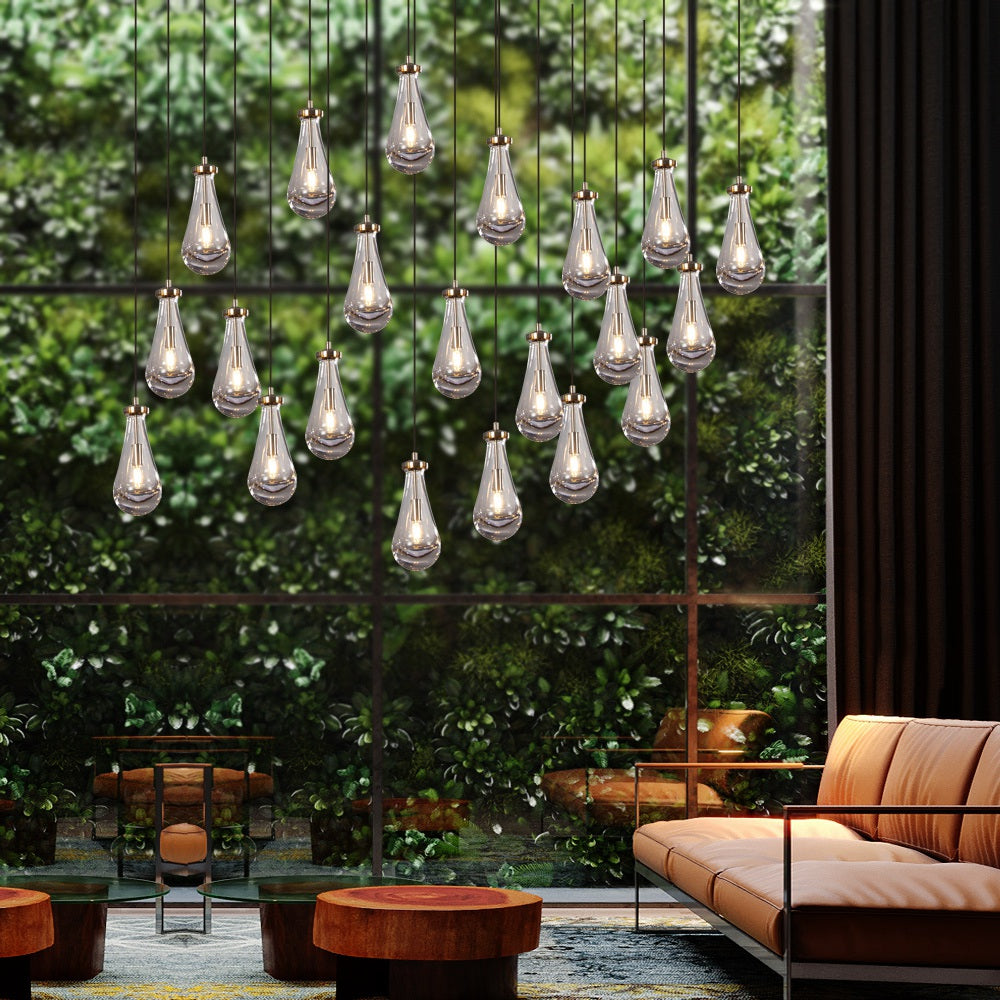 Raindrop Rectangular Chandelier