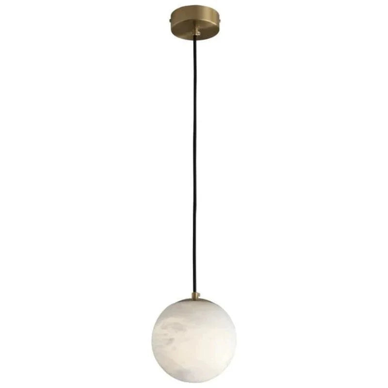 Modern Luxury Alabaster Ball Pendant Light, Island Mini Pendant Light
