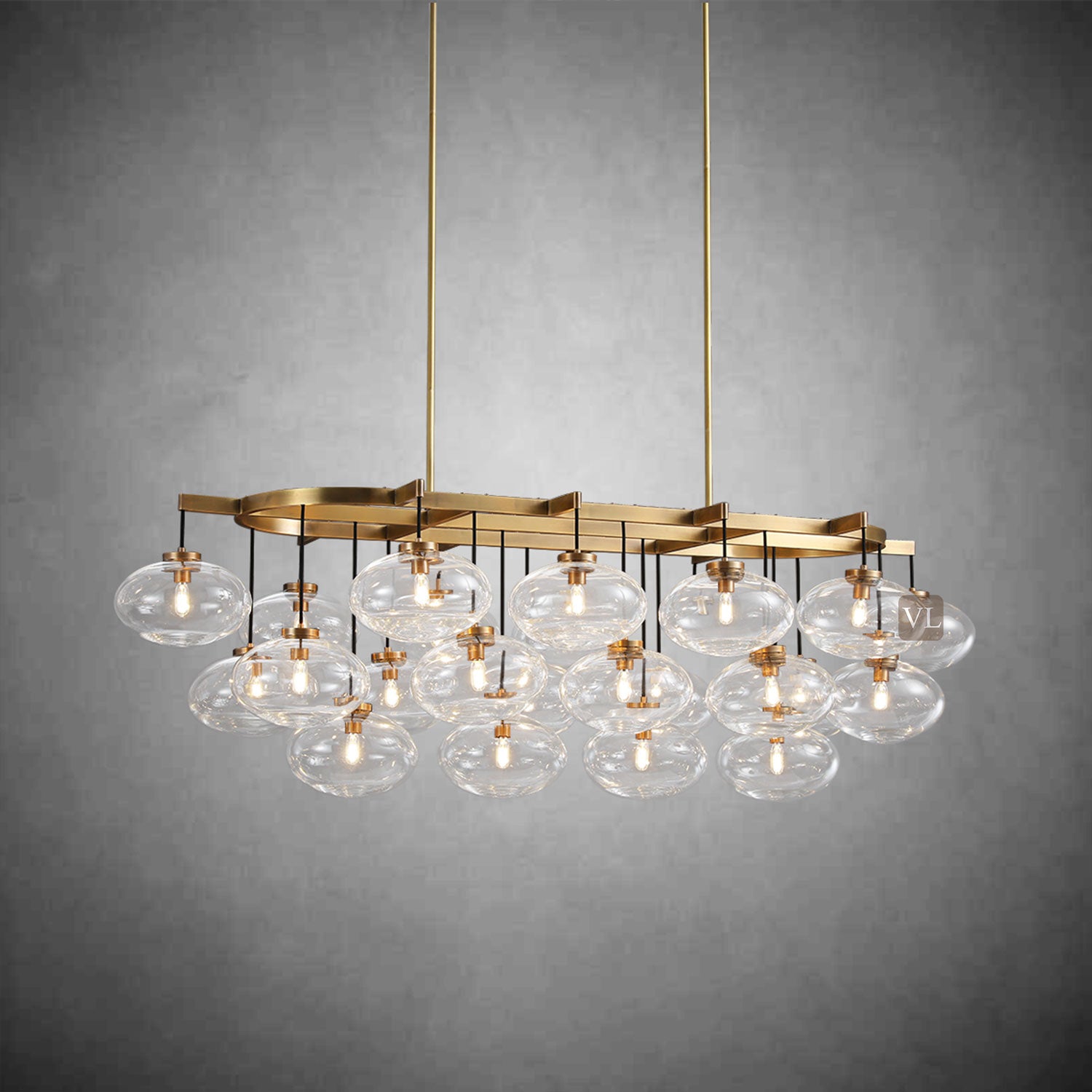 Fauna Series Glass Chandelier