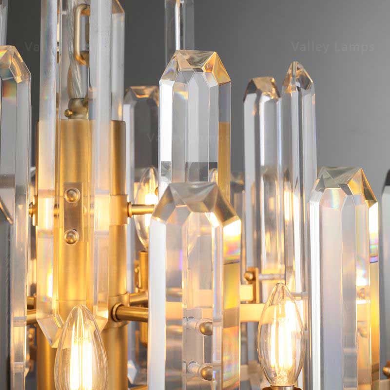 Belvoir Crystal Round Chandelier 37"