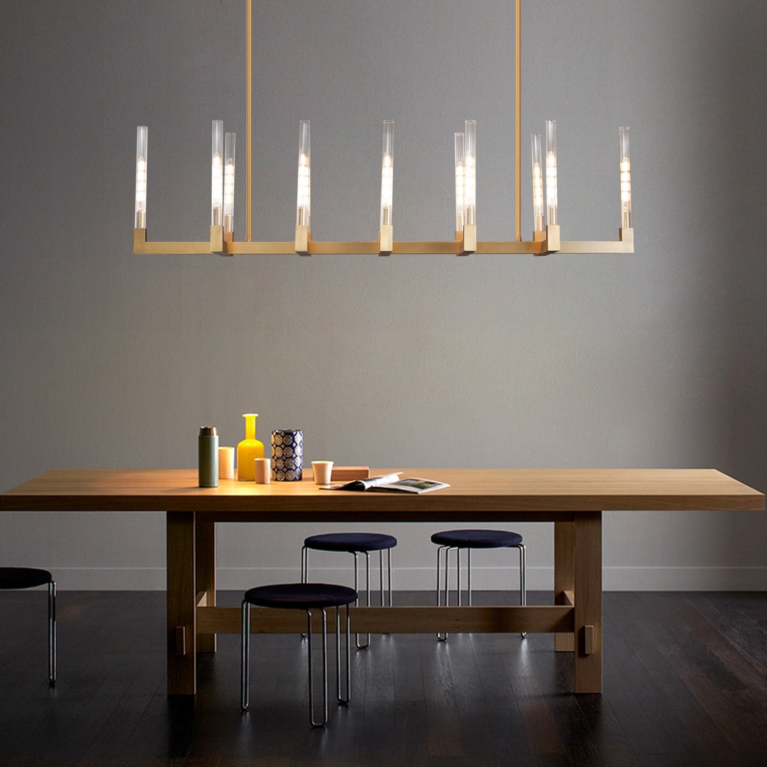 Caneluxe Linear Chandelier