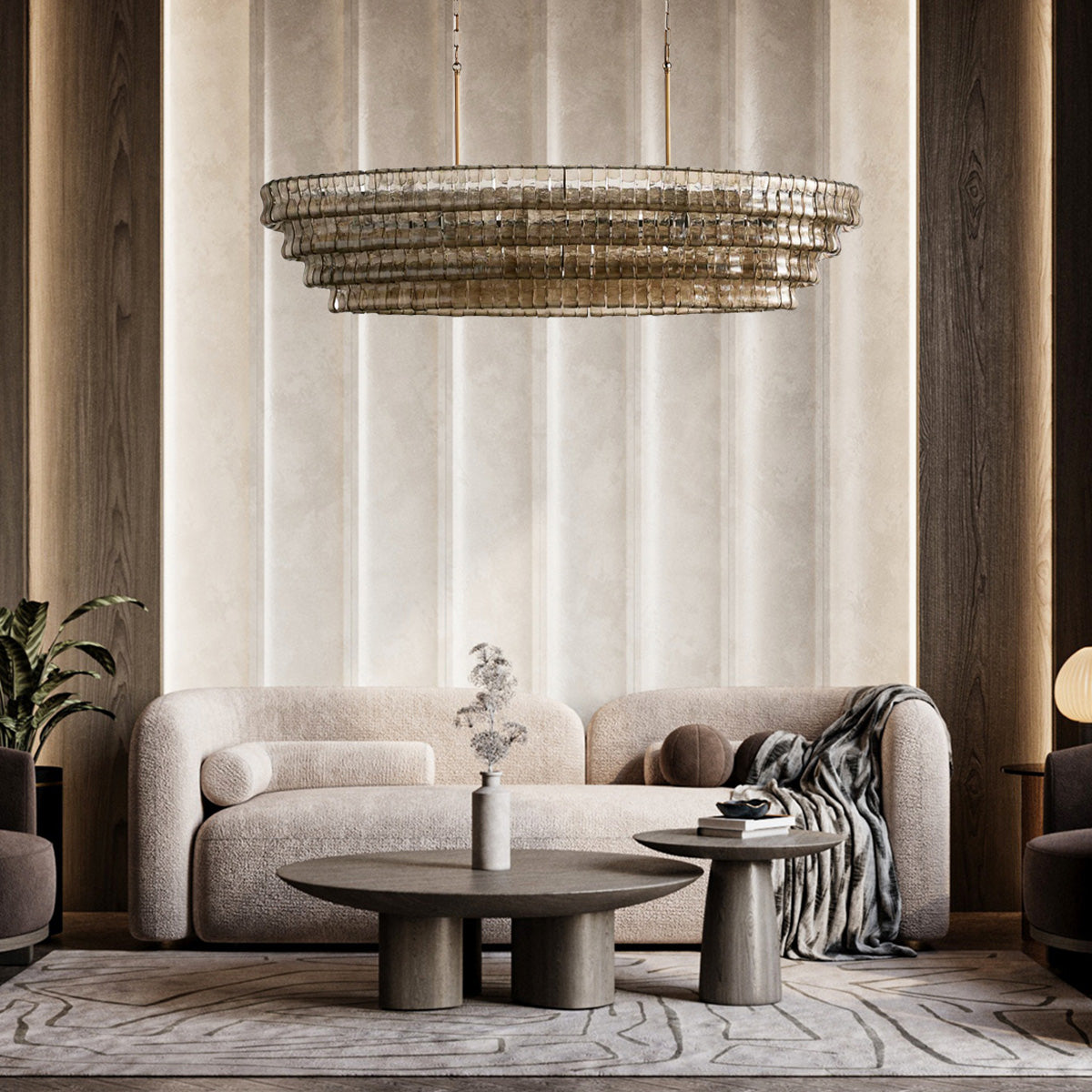 Ghiaccio Oval Chandelier