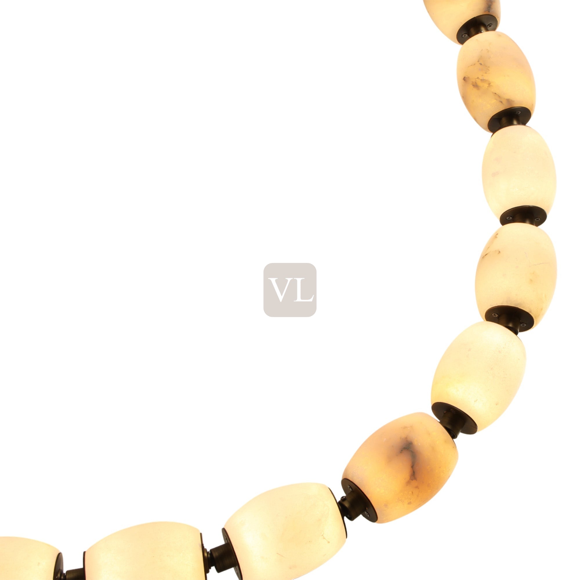 Alabaster Bead LED Pendant Light