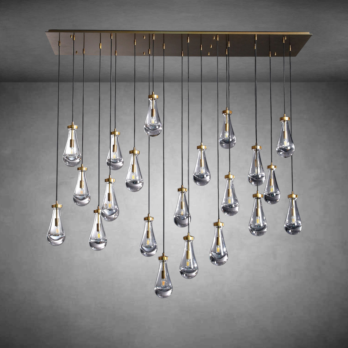 Raindrop Rectangular Chandelier
